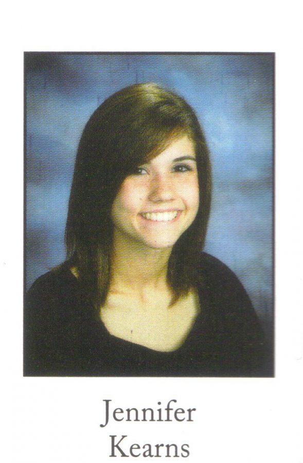 Jennifer M. Kearns, Class of 2010, passed away in a car accident Wednesday evening. (Chieftain Yearbook 2010)