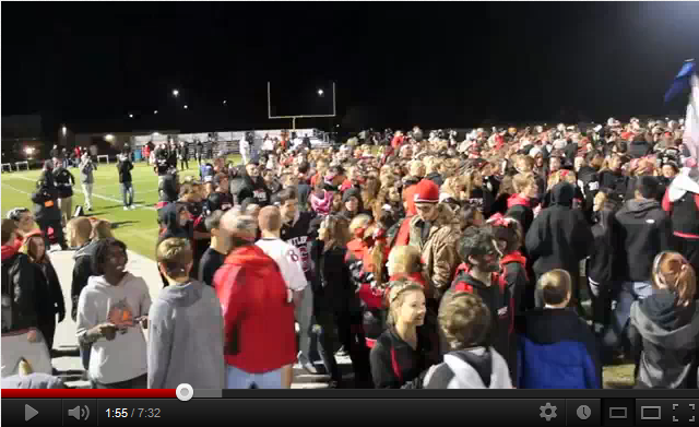 [Video] Raiders storm the field for Homecoming win