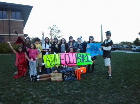 The Anime Club at their first Homecoming Parade (P. Stone).