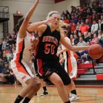Freshman Ali Andrews led the Raiders with 20 points. Mike Krebs/The Voice 