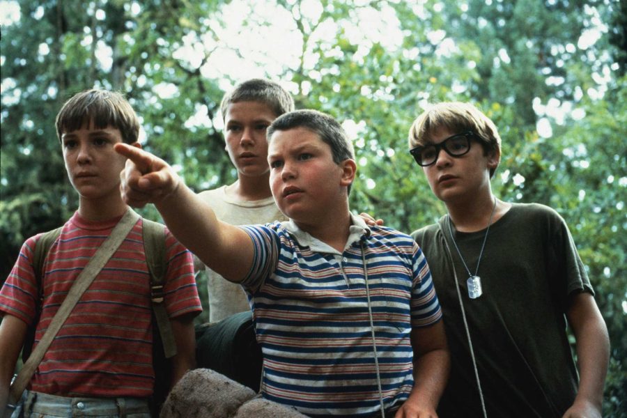 Wil Wheaton, River Phoenix, Corey Feldman, and Jerry OConnell in Stand By Me.