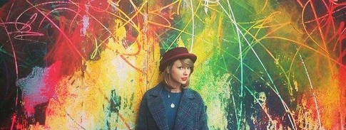 Taylor Swift posing for her new album (Courtesy of facebook.com/TaylorSwift)