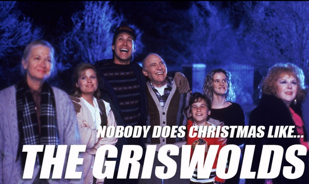 The Griswolds hosting an unforgettable family Christmas (Courtesy of facebook.com/LampoonsChristmas) 