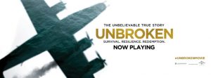 The movie poster for "Unbroken", in theaters now (Courtesy of facebook.com/UnbrokenFilm).