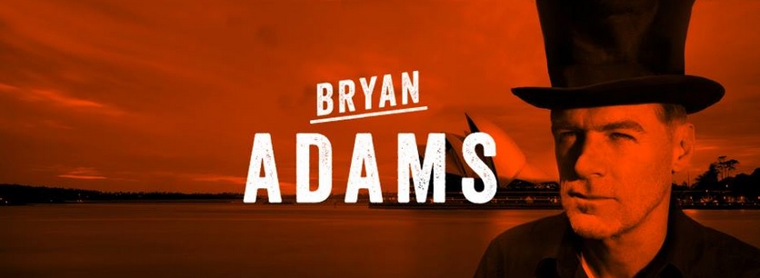 Bryan Adams posing in Australia to remember the old days of his career (Courtesy of  www.facebook.com/bryanadamsofficial).
