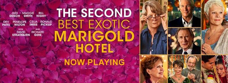 The Second Best Exotic Marigold Hotel pleases mature audiences, in theaters now (Courtesy of  www.facebook.com/marigoldhotel).