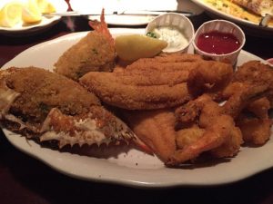 Pappadeaux Seafood Kitchen offers many assortments of food options (M. Iqbal).