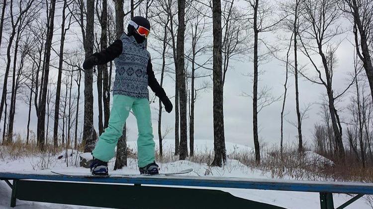 Bremer freestyle snowboarding in Park City, Utah.  (Courtesy of J. Bremer)