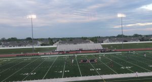 The Huntley Red Raiders defeated the South Elgin Storm 2-1 to advance to the regional final against the Hononegah Indians.