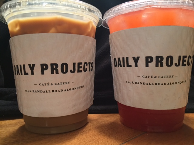 A vanilla cold brew and strawberry lemonade from Daily Projects (A. Landman).