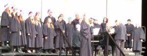 Concert choir takes the stage during their concert (S. Biernat)