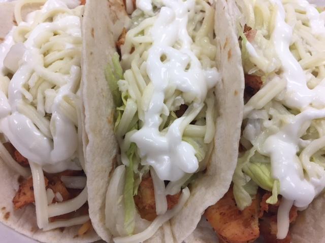 Chicken tacos from Wichos Tacos (A. Landman).