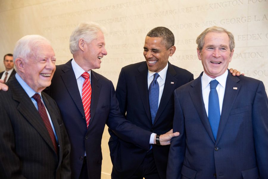 Courtesty of: https://upload.wikimedia.org/wikipedia/commons/b/b3/Four_U.S._presidents_in_2013.jpg