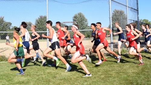 Huntley running close with the other teams.