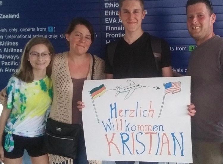 Kristian Claasan and his family show excitement for Kristians upcoming journey.