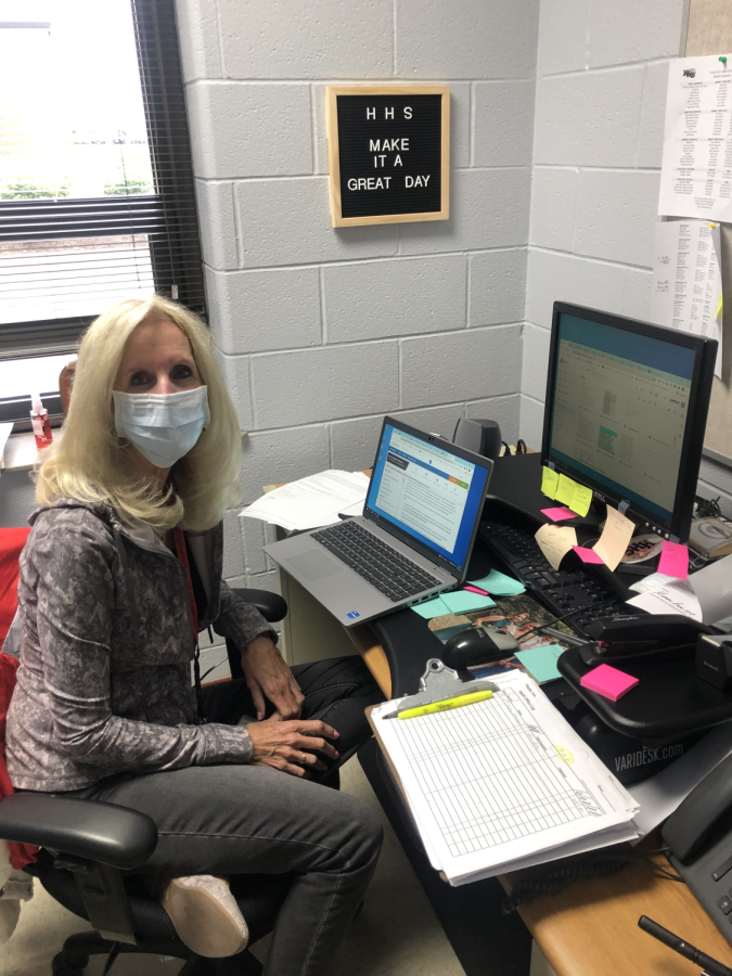 HHS nurse working to ensure student safety (L. Acevedo)