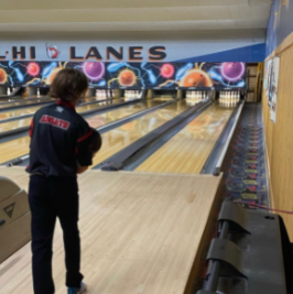 Ethan Abrath puts his focus towards the 10 pins ahead.