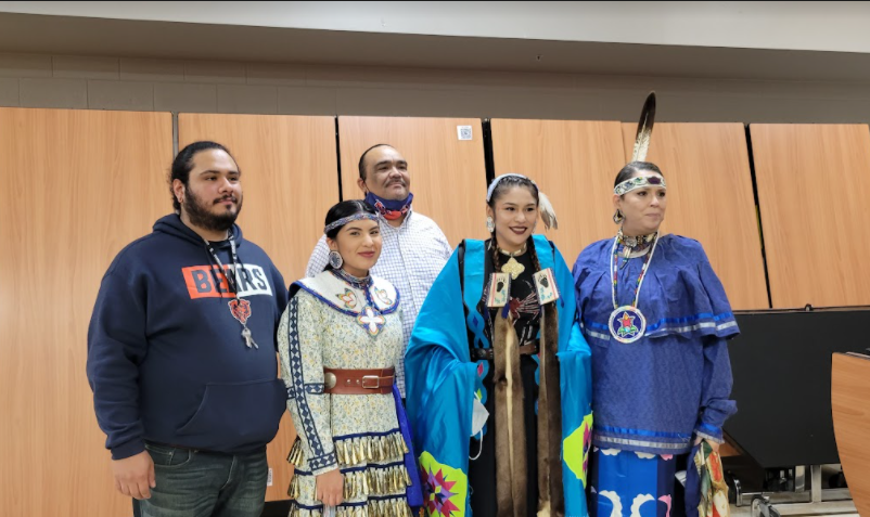 RADs second big event brings Trickster Cultural Center representatives and dancers to the cafeteria at Huntley High School