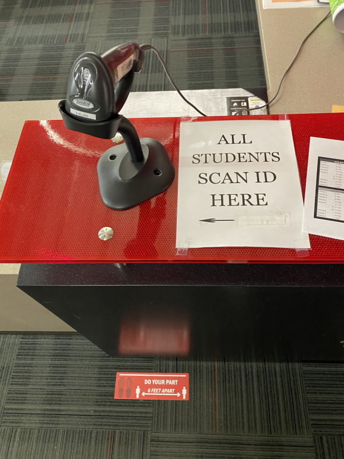 Staff require students to scan into the Hub with safety in mind