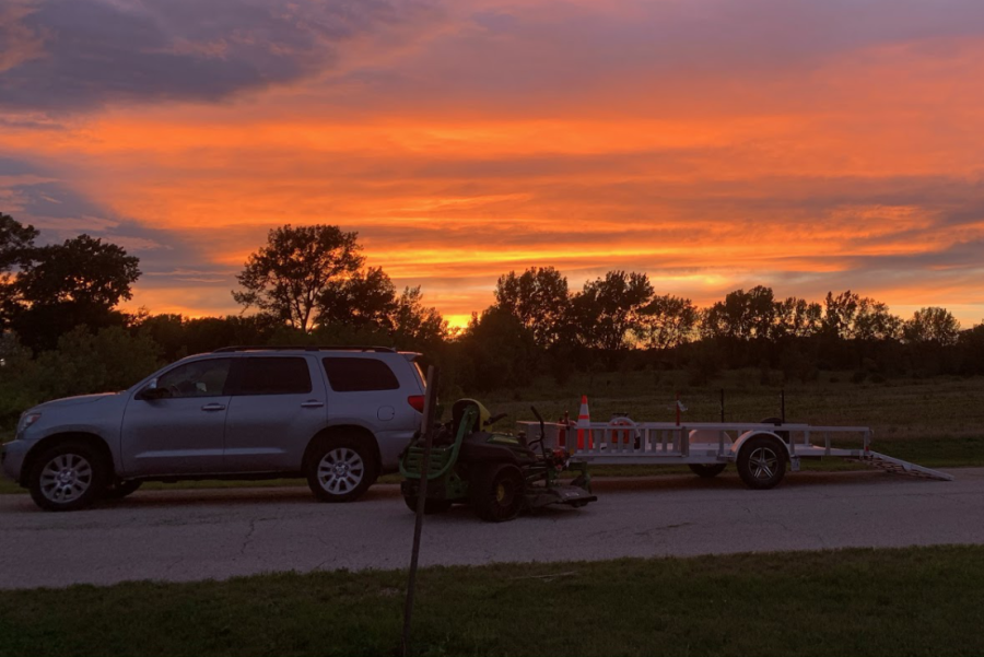 Craig Graf uses a variety of landscaping equipment.