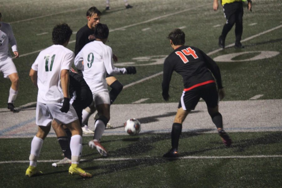Crystal Lake South tries to prevent Huntley High School from advancing. (D. Doyle)
