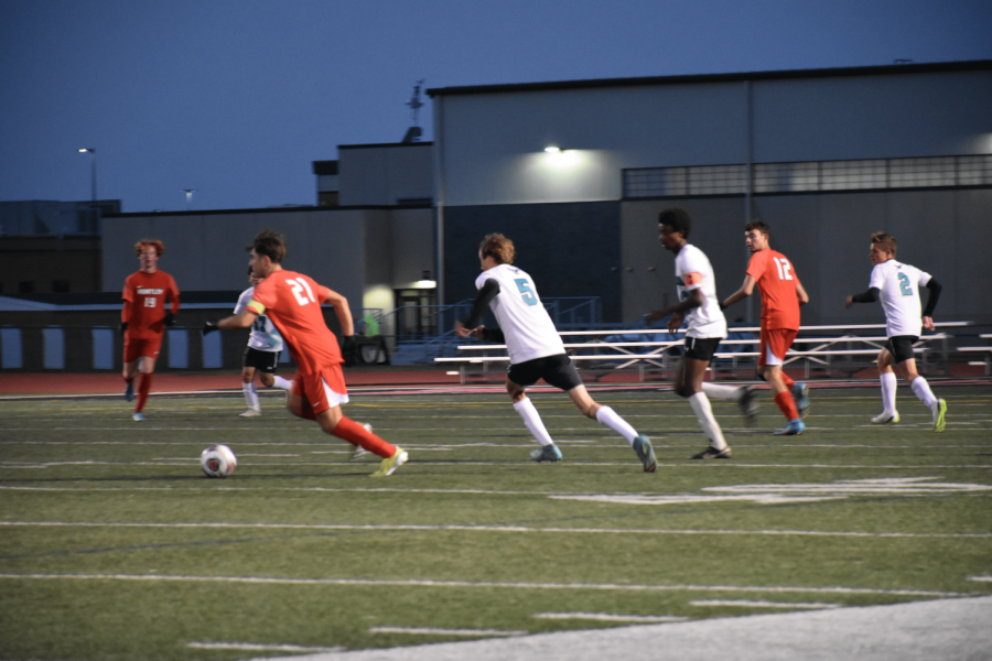 The boys varsity soccer team is looking forward to the future.