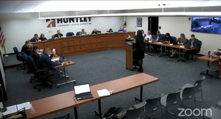 Members of the Board of Education hear the communitys thoughts on new programs. (P. Taylor)