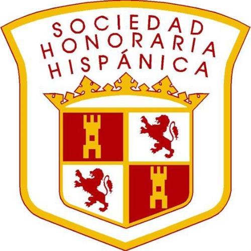 The official emblem of the Spanish Honors Society is commonly used in various slideshows and events.