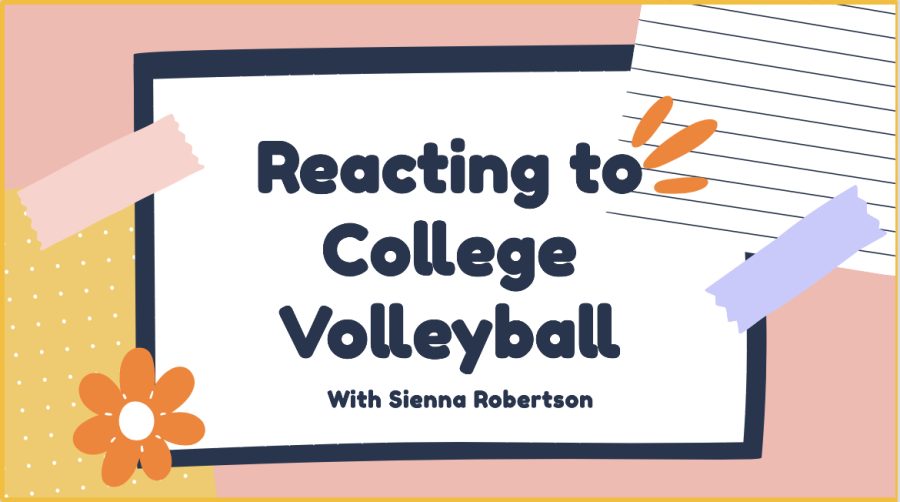 Reacting to college volleyball