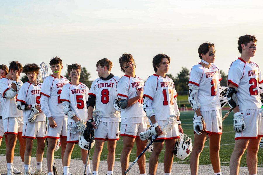 Boys varsity lacrosse plays against Barrington and makes a comeback to win the game.