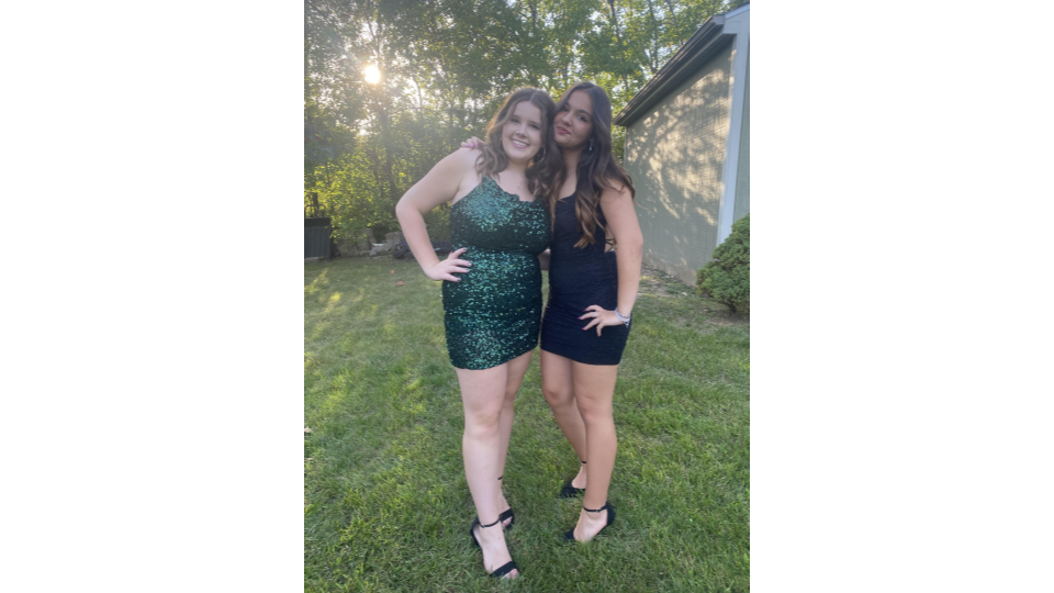 Lily Engelhardt and Ludovica De Luca at Homecoming.