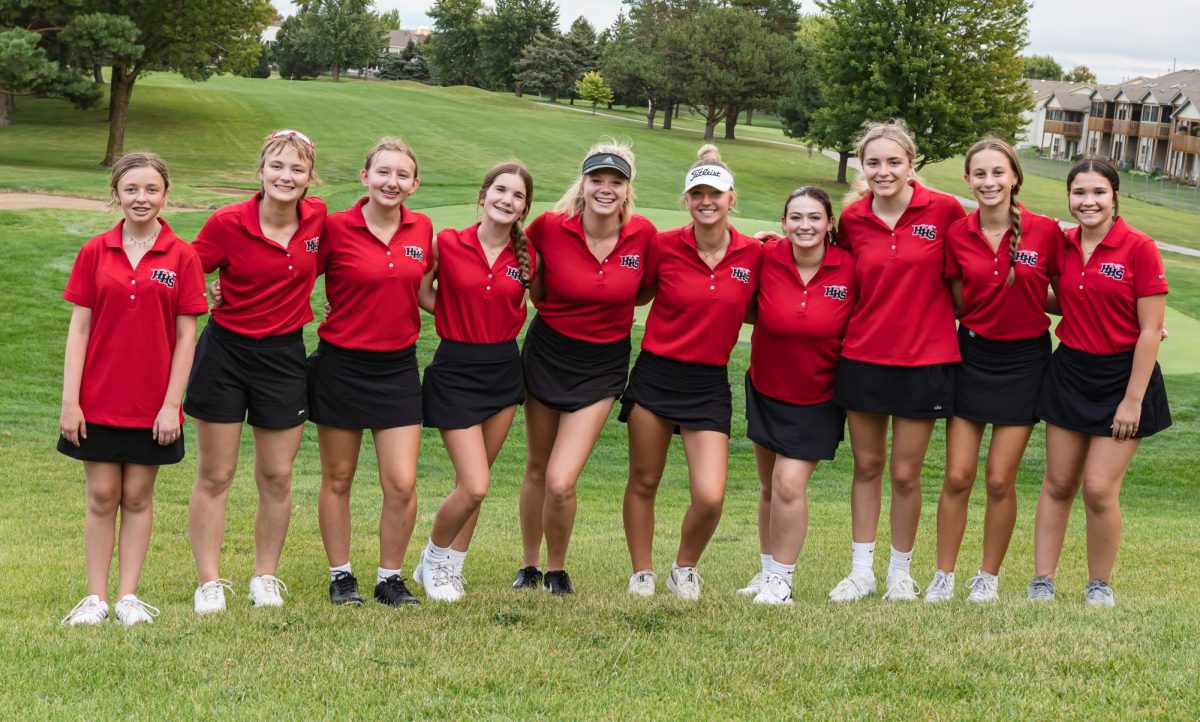 The girls golf team posing after their win.
Provided by Rich Gordus