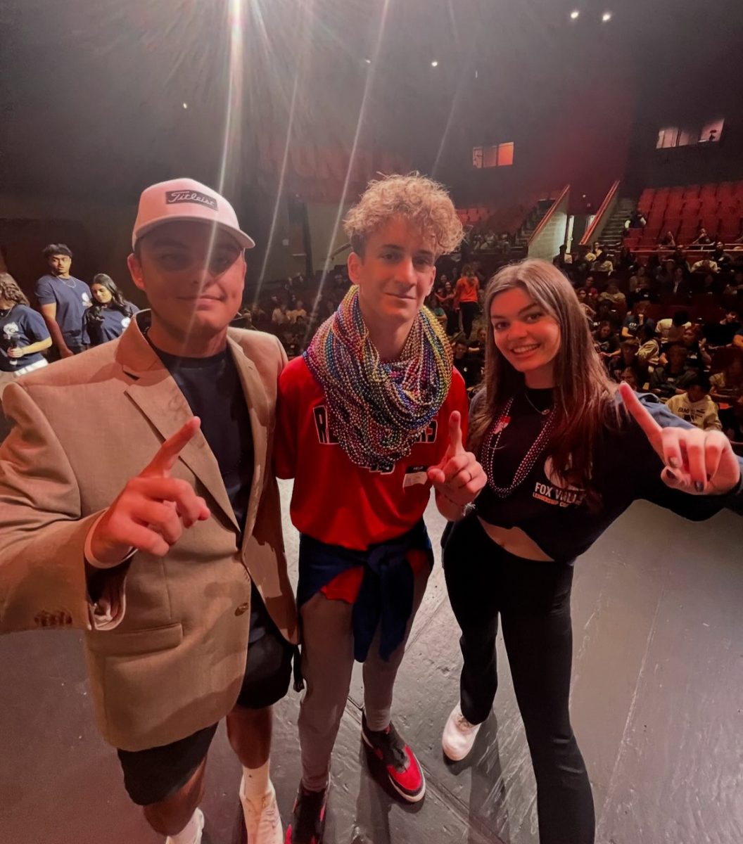 Senior Abigail Rybicki stands alongside fellow members at the Fox Valley Leadership Conference.