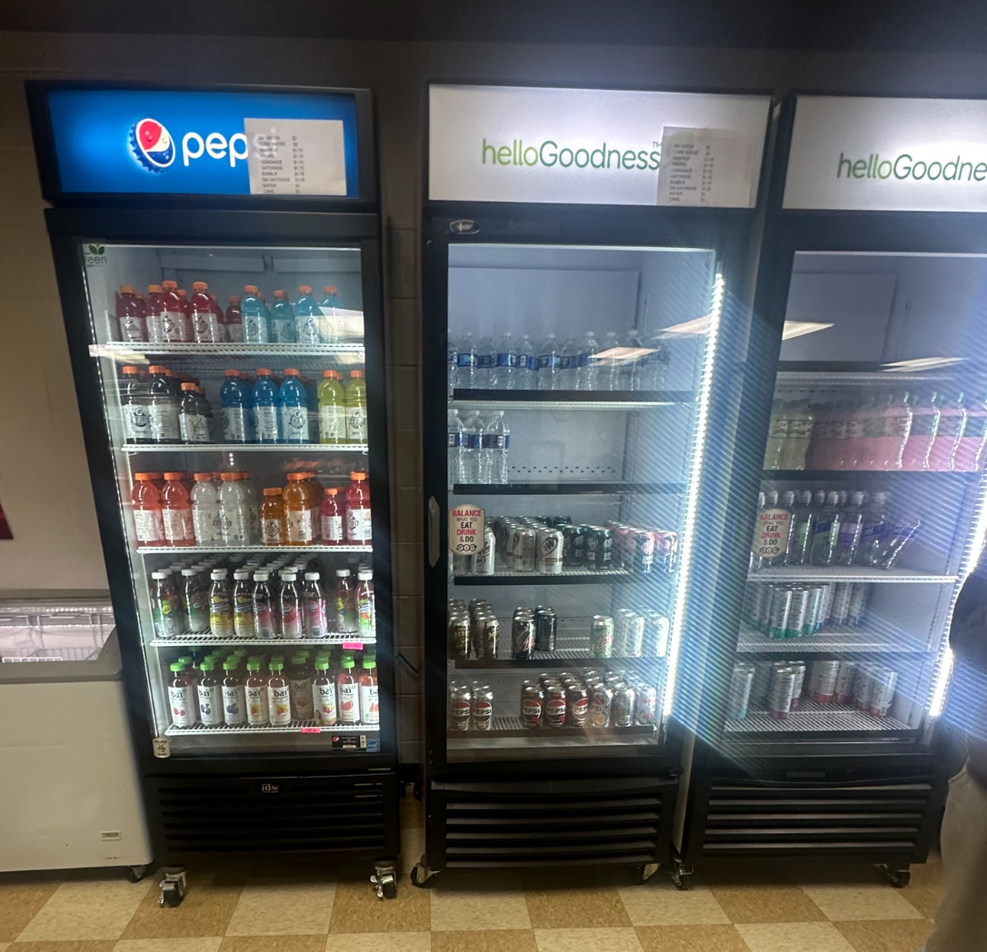 The cafeteria provides many sugar free versions of popular drinks, such as Gatorade and sodas.